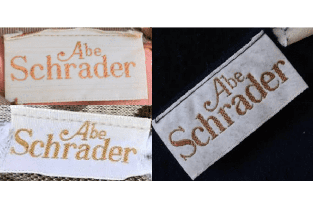 Gold-Thread White Tags label