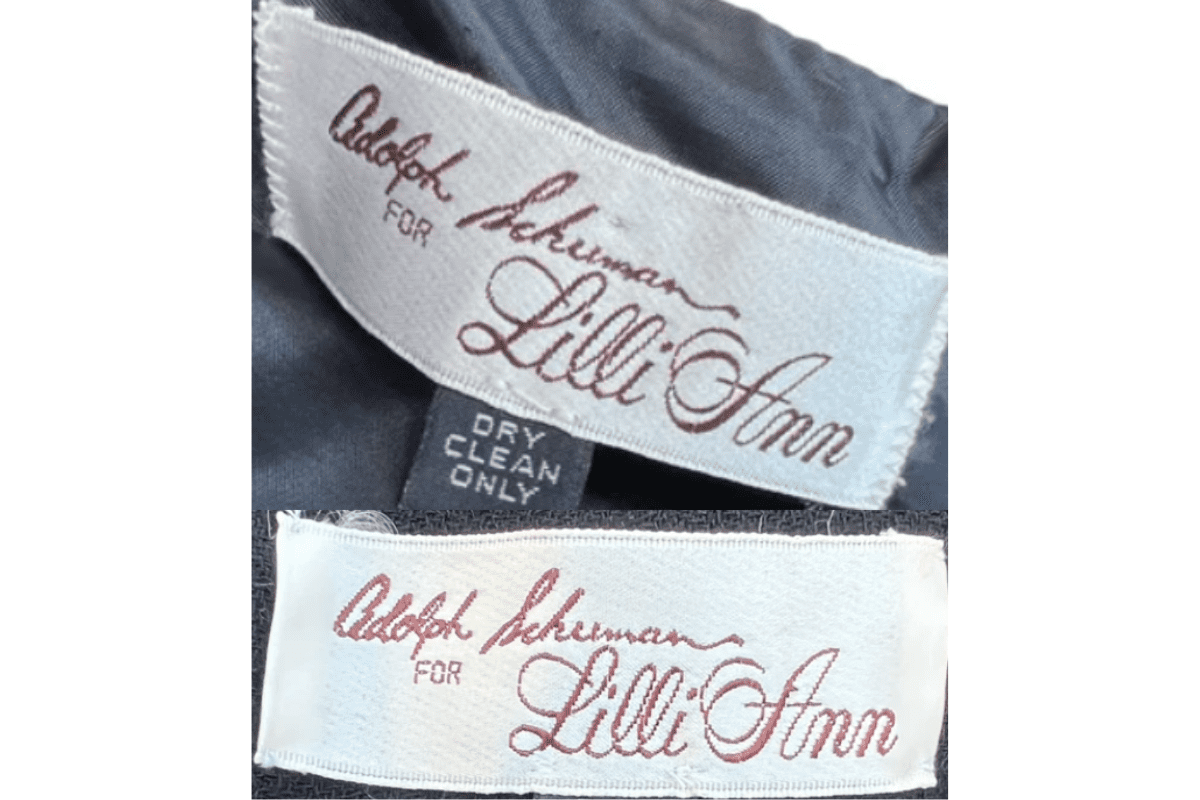 'For Lilli Ann' Script Tags label