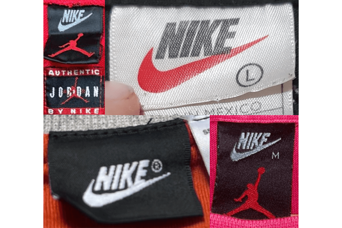 Detailed-Size Jumpman Tags label