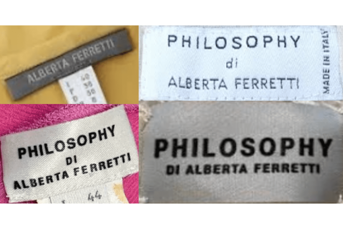 Black-Ground Satin Tags label