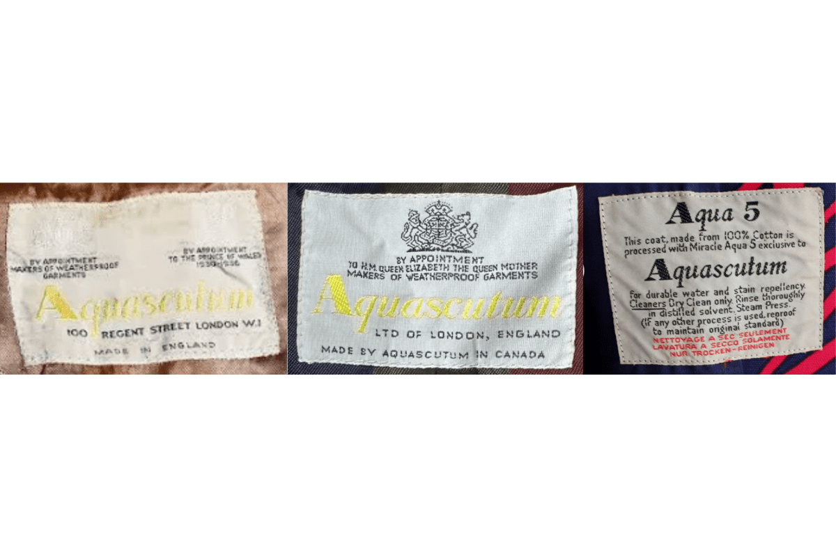 Royal-Warrant Script Tags label