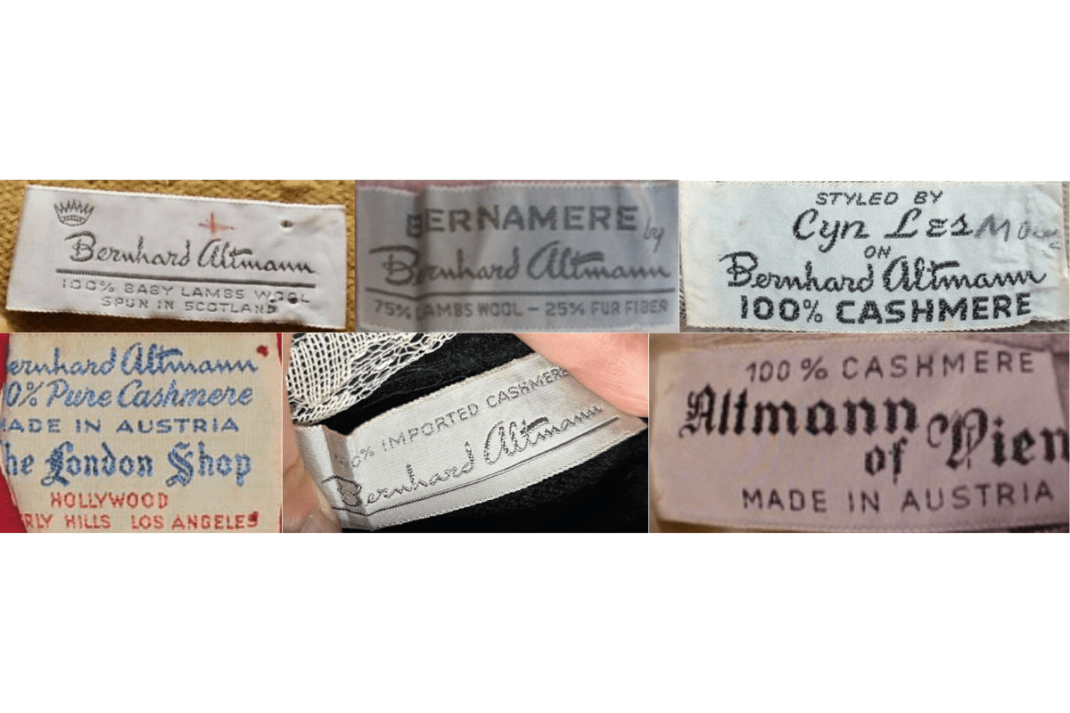 Austrian-Made Serif Tags label