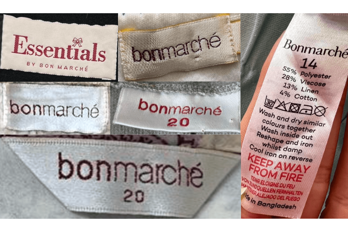 Standardised Essentials Tags label