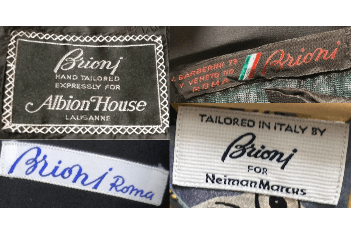 Tailored-in-Italy Bordered Tags label