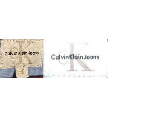 'Calvin Klein Jeans' Gold Tags label