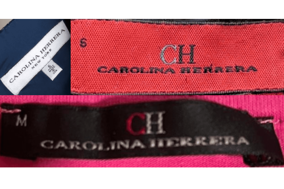 2000s Sleek CH Logo Tags label