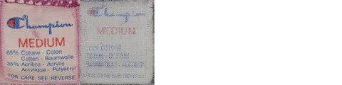 Script in Blue, Synthetic Blends label