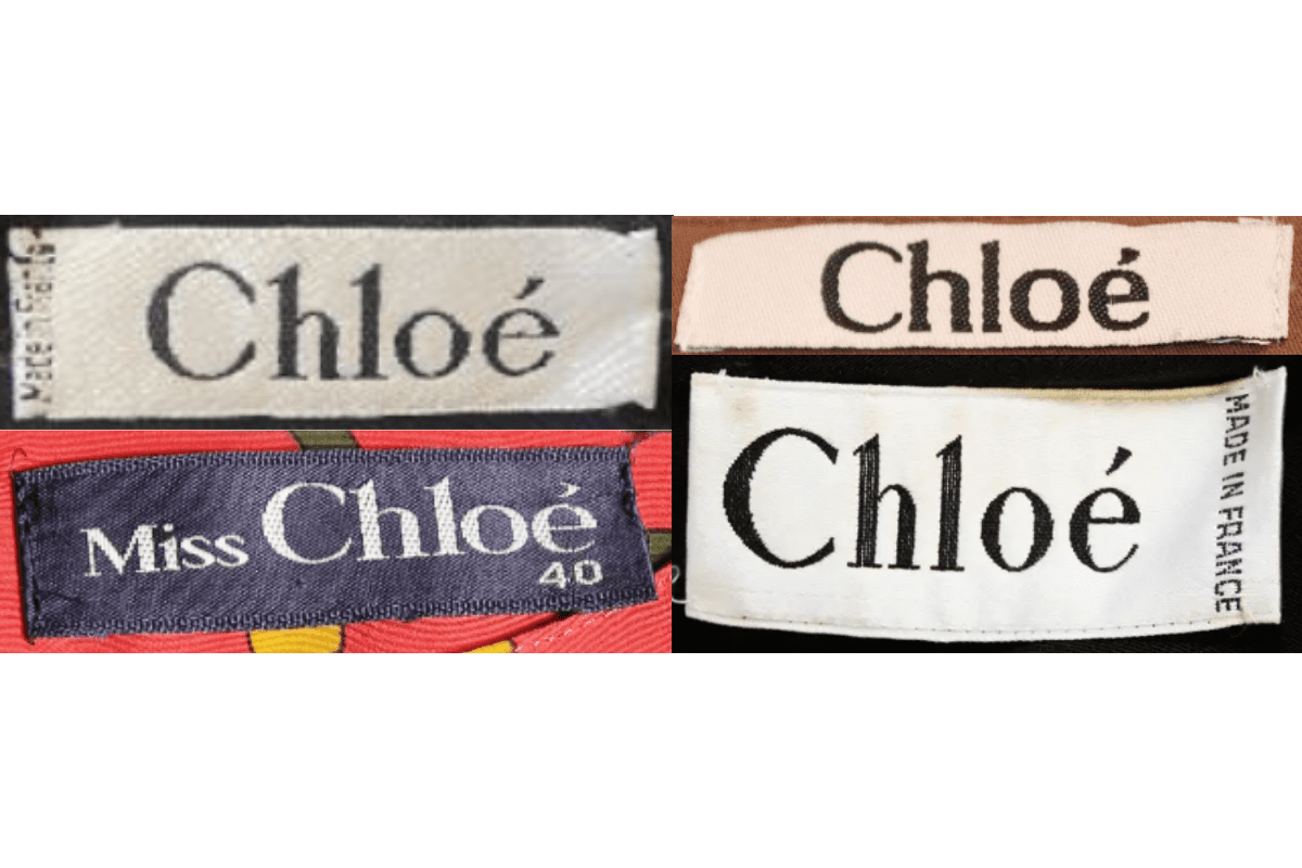 1980s Clean Serif Paris Tags label