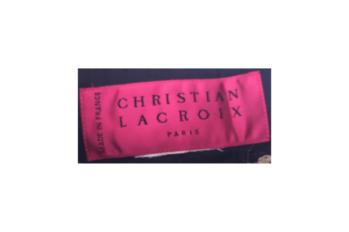 Late 1980s Bold Color Tags label