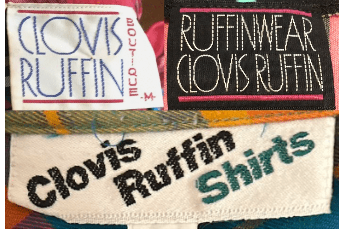 1970s Tall Thin Tags label
