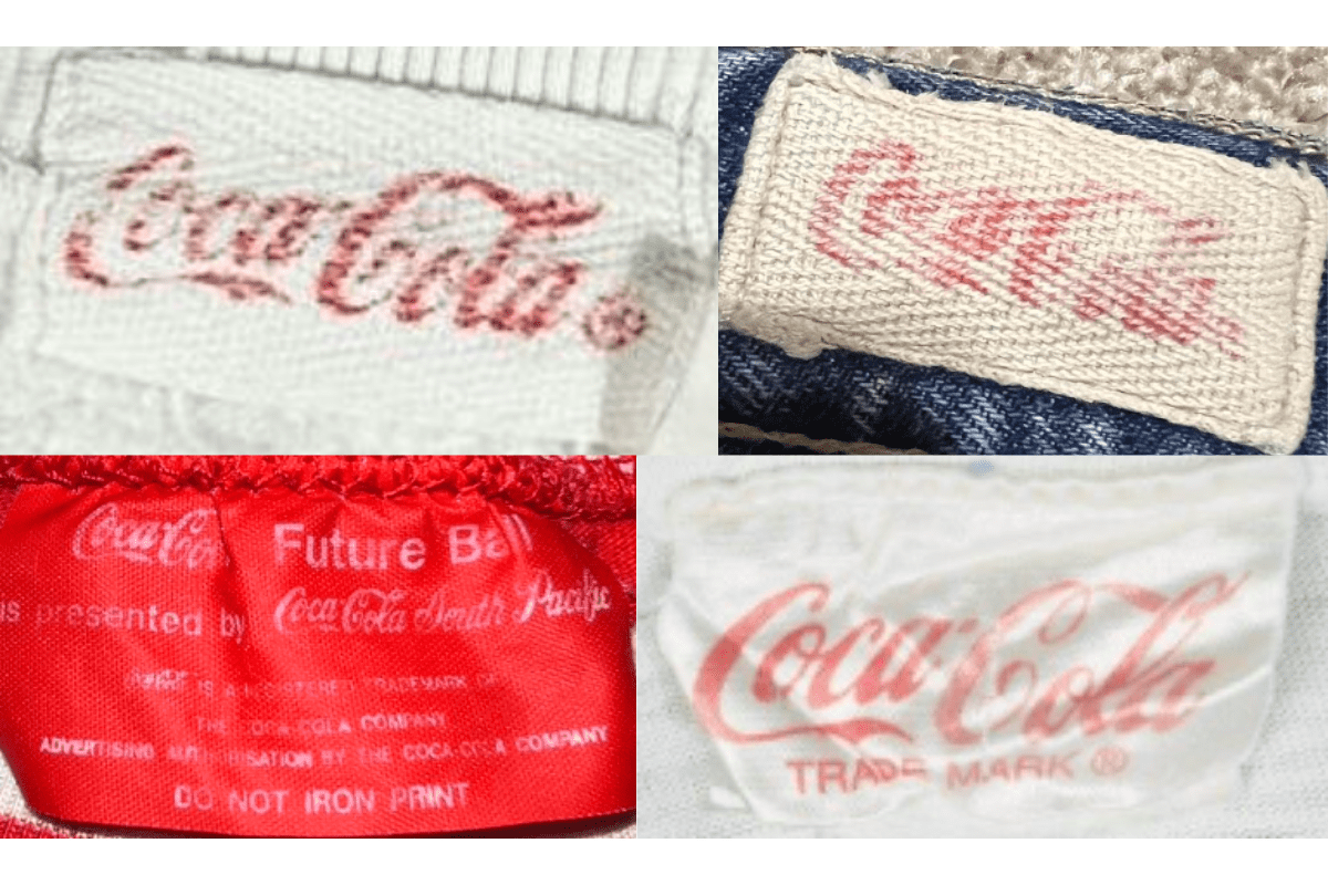 1980s Classic Script Tags label