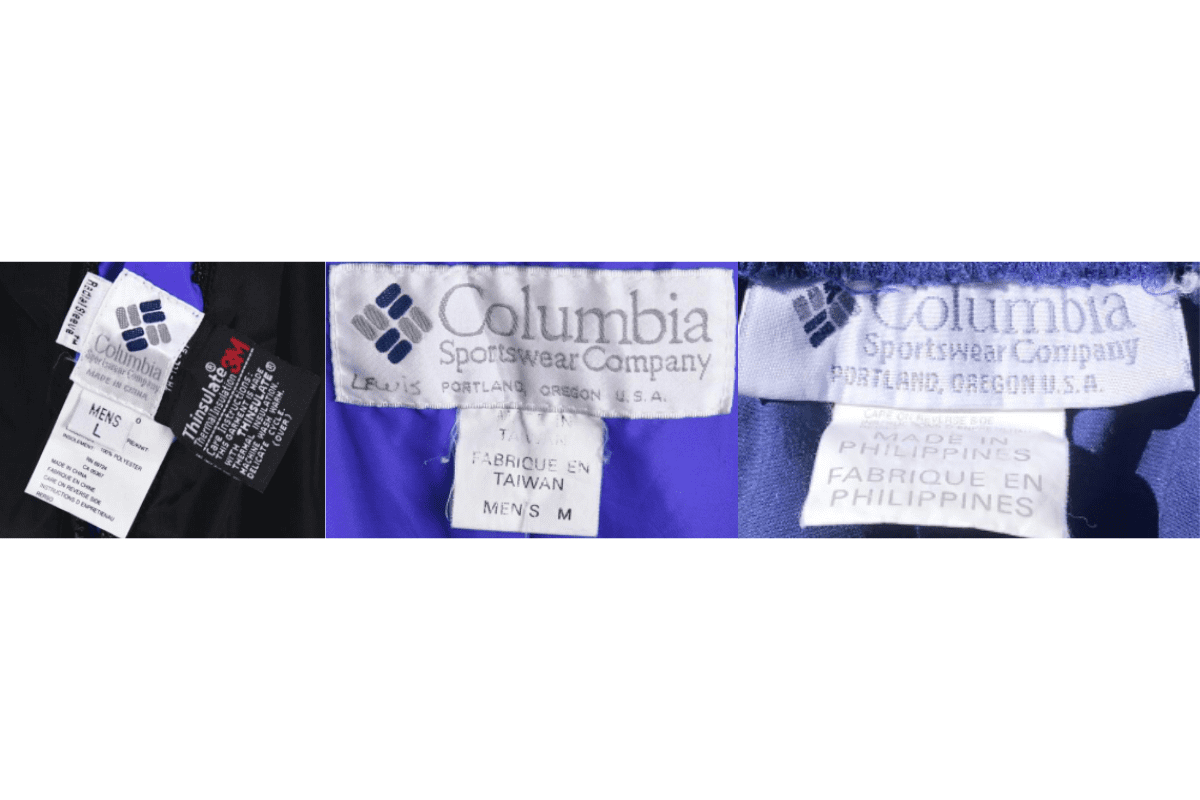 1990s Bold Logo Tags label