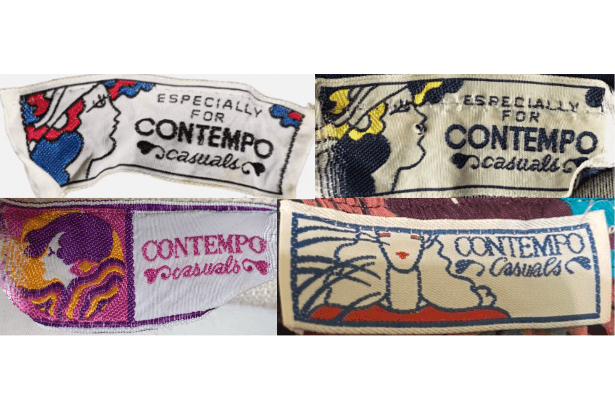 1970s Artistic Graphic Tags label