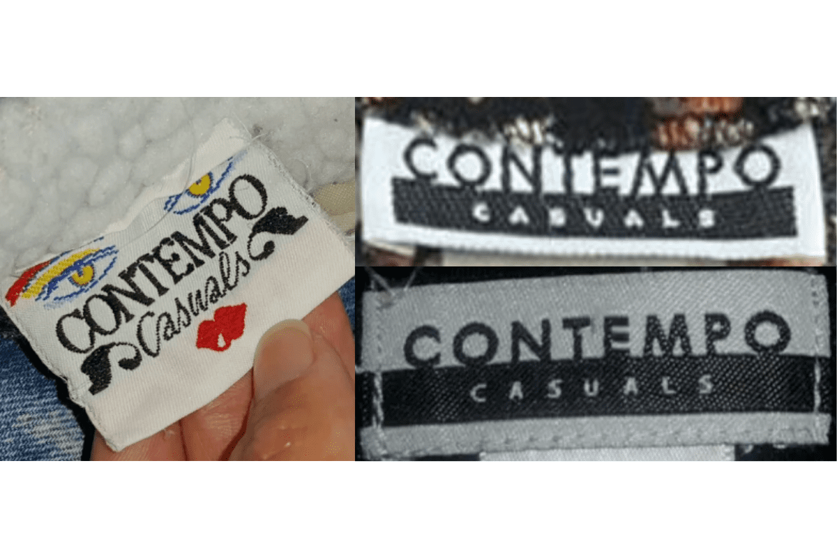 1990s Minimalist Typography Tags label
