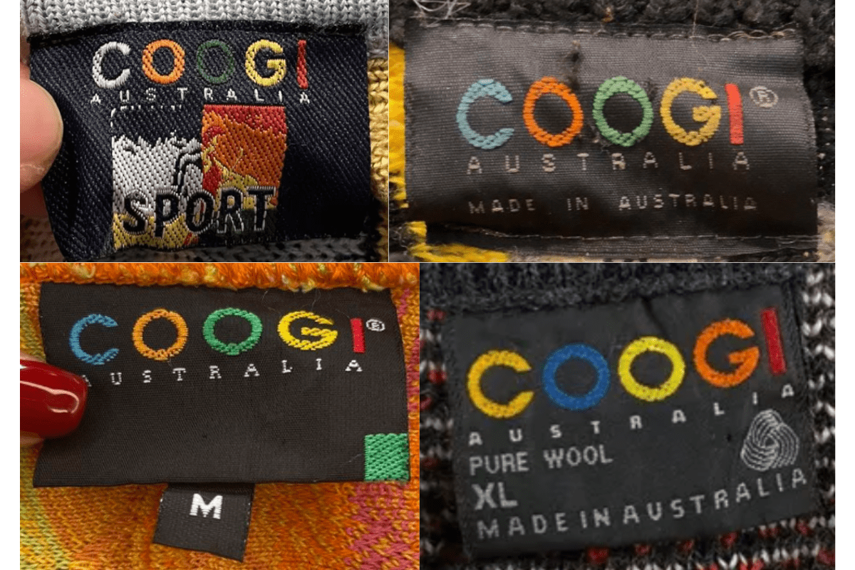 1990s Vibrant Multicolor Tags label