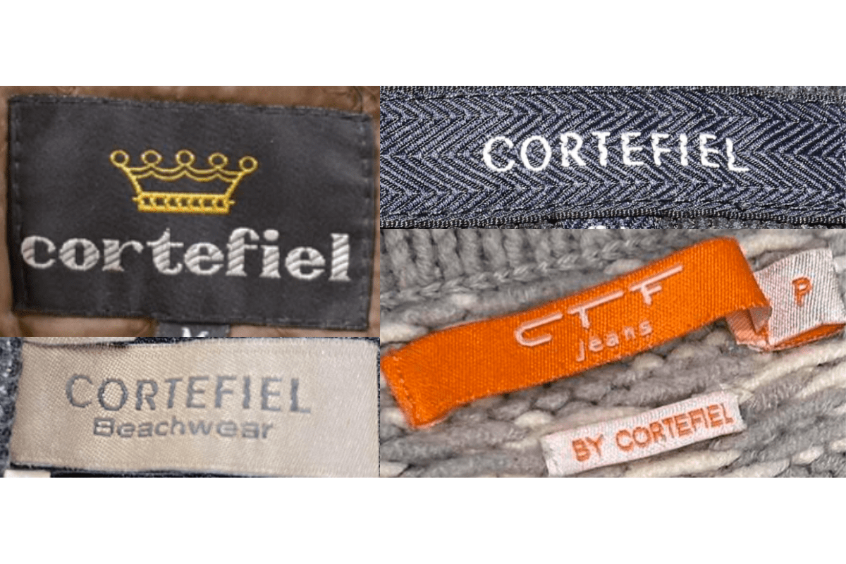 1990s Minimalist Crown Tags label