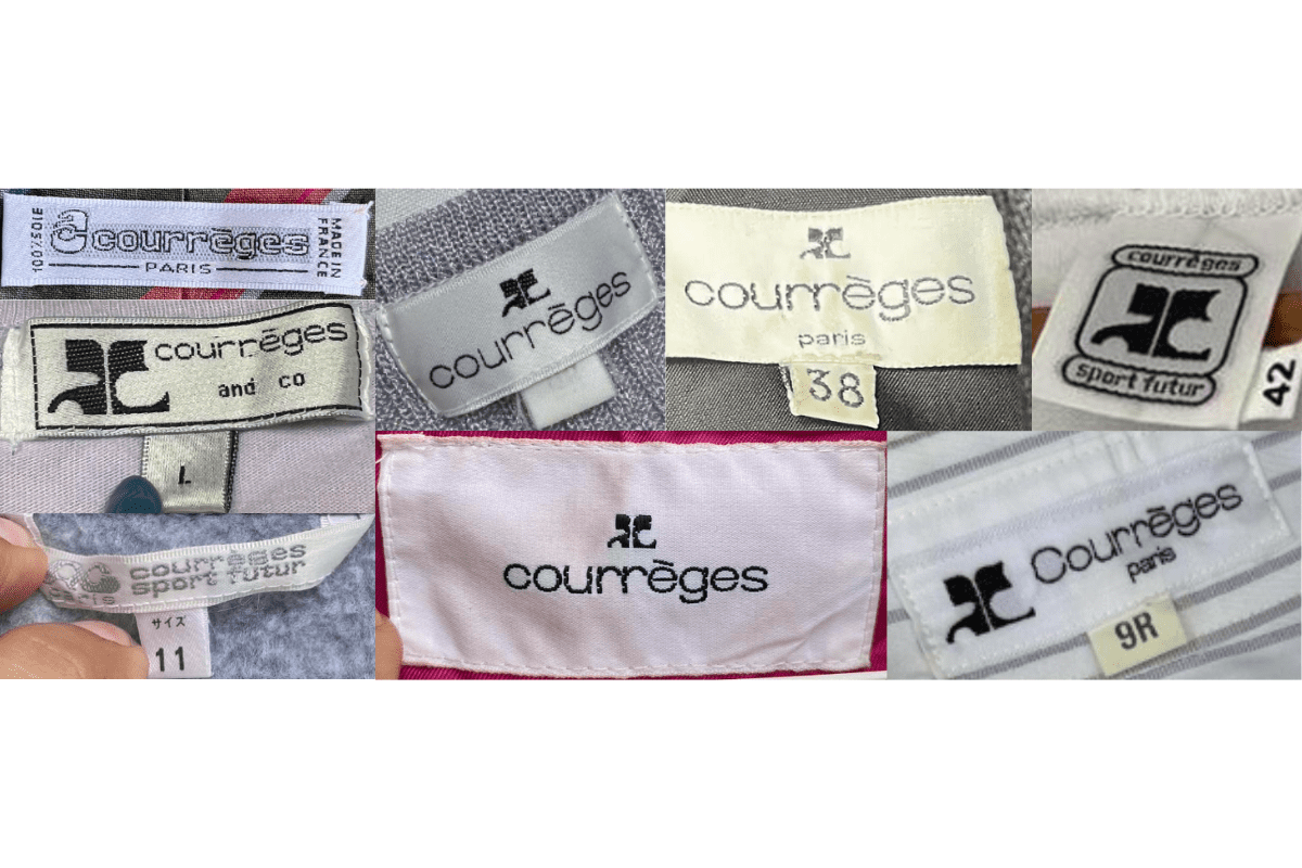 1990s Minimalist Modern Tags label