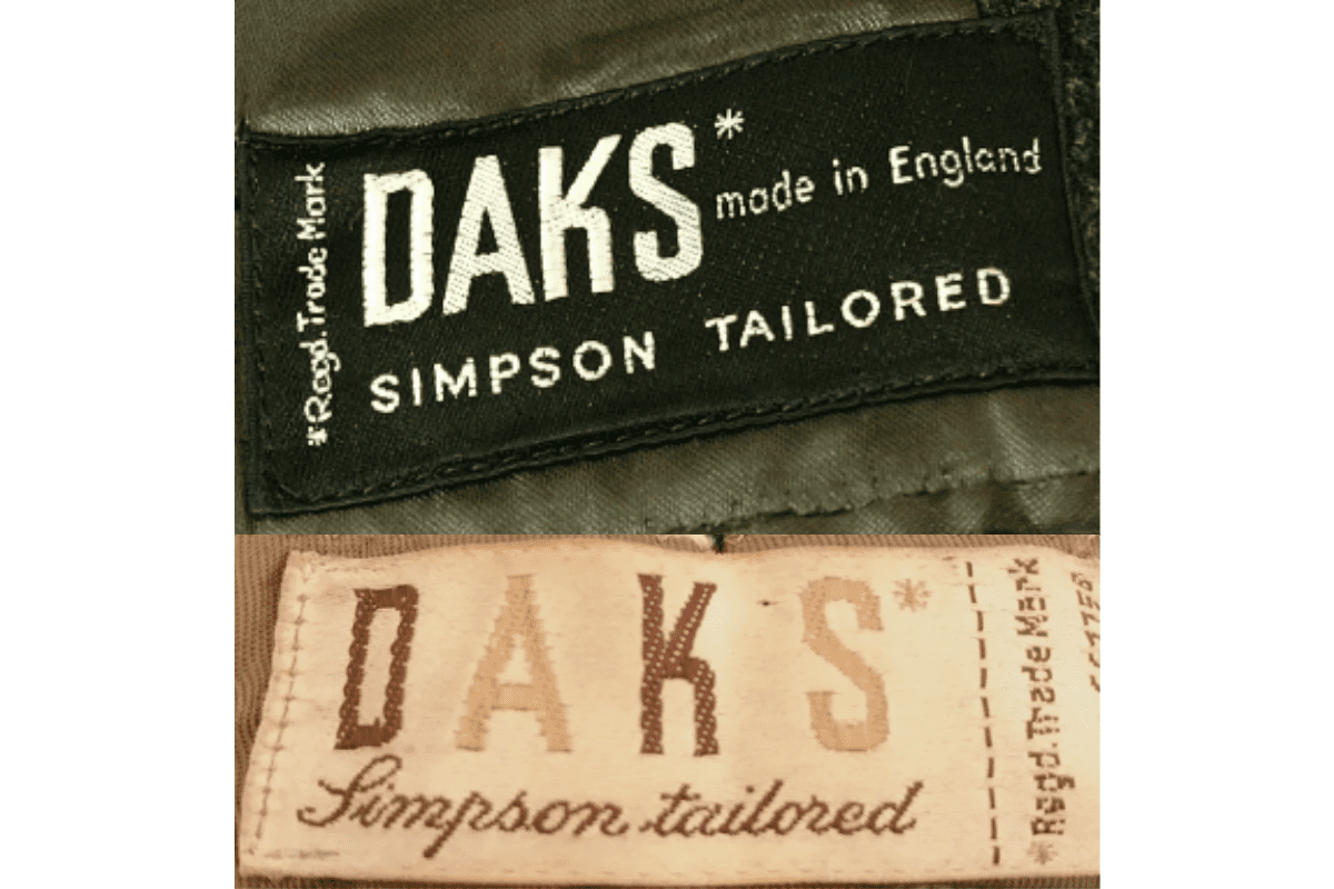 1950s Simpson Tailored Tags label