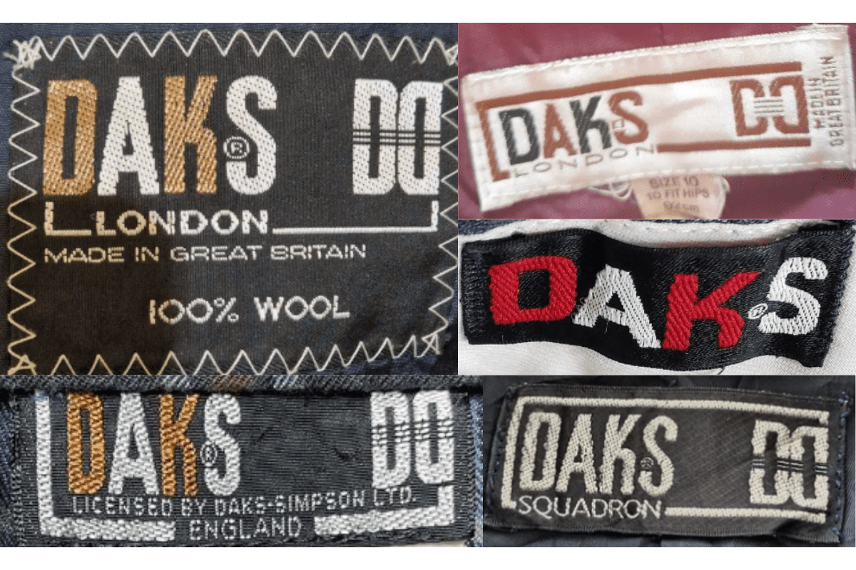 1980s Simpson London Tailored Tags label