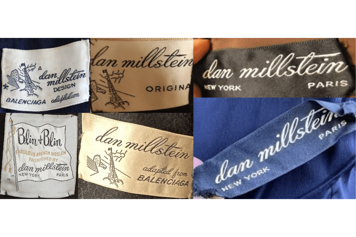 1950s Balenciaga Adaptation Tags label