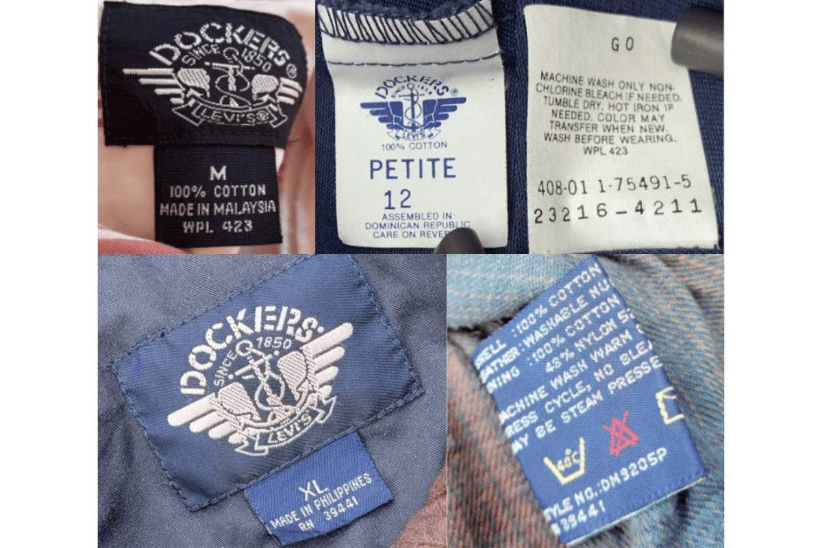 1980s Levi's Subsidiary Tags label