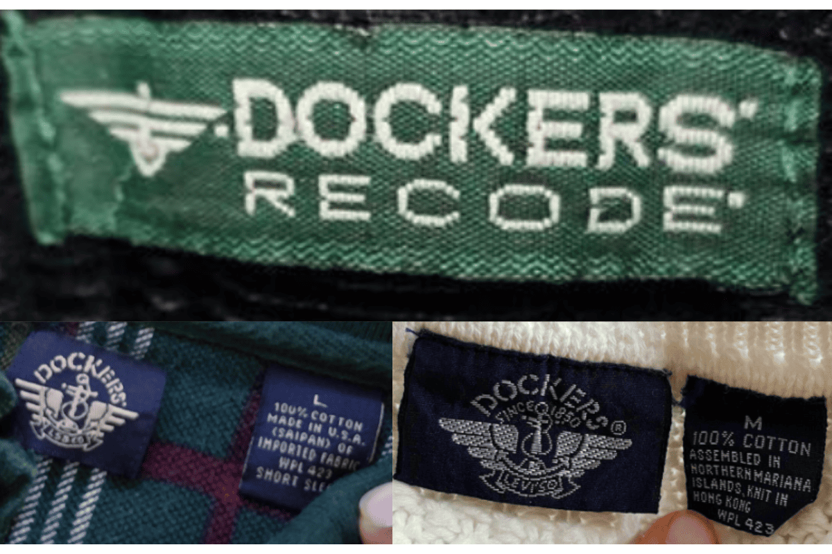 1990s Wings Logo Tags label