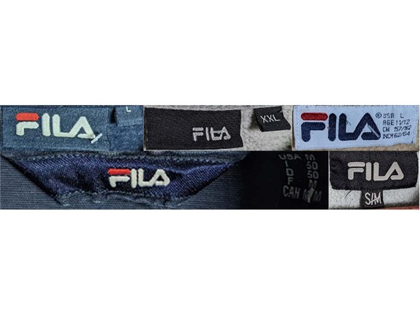 Navy & Black Loop Tags label