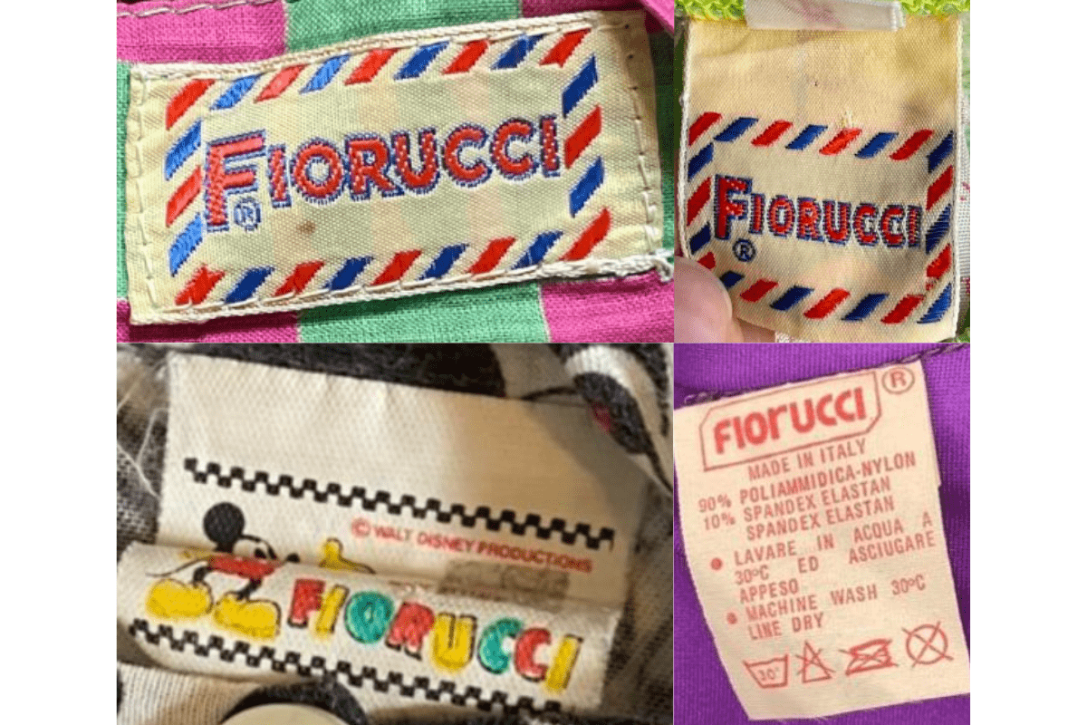 1980s Cherub Angel Tags label