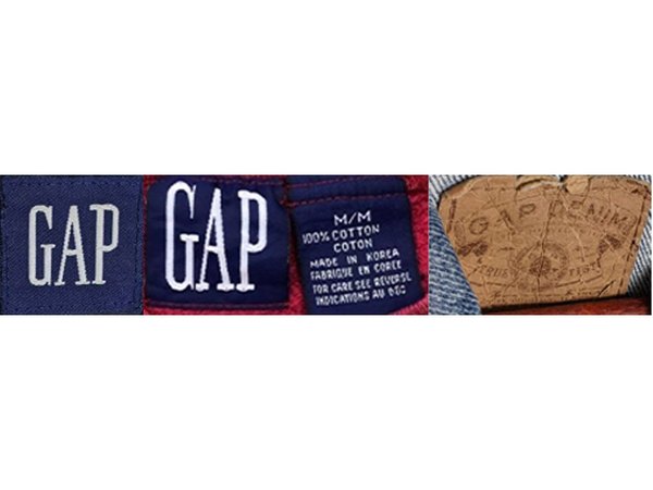 Square Fabric Blue Box label