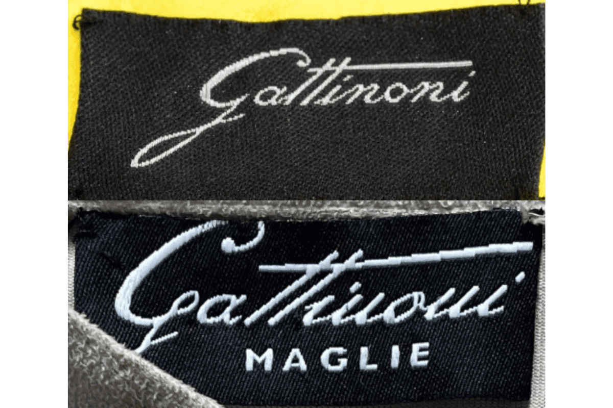 1970s Classic Couture Tags label