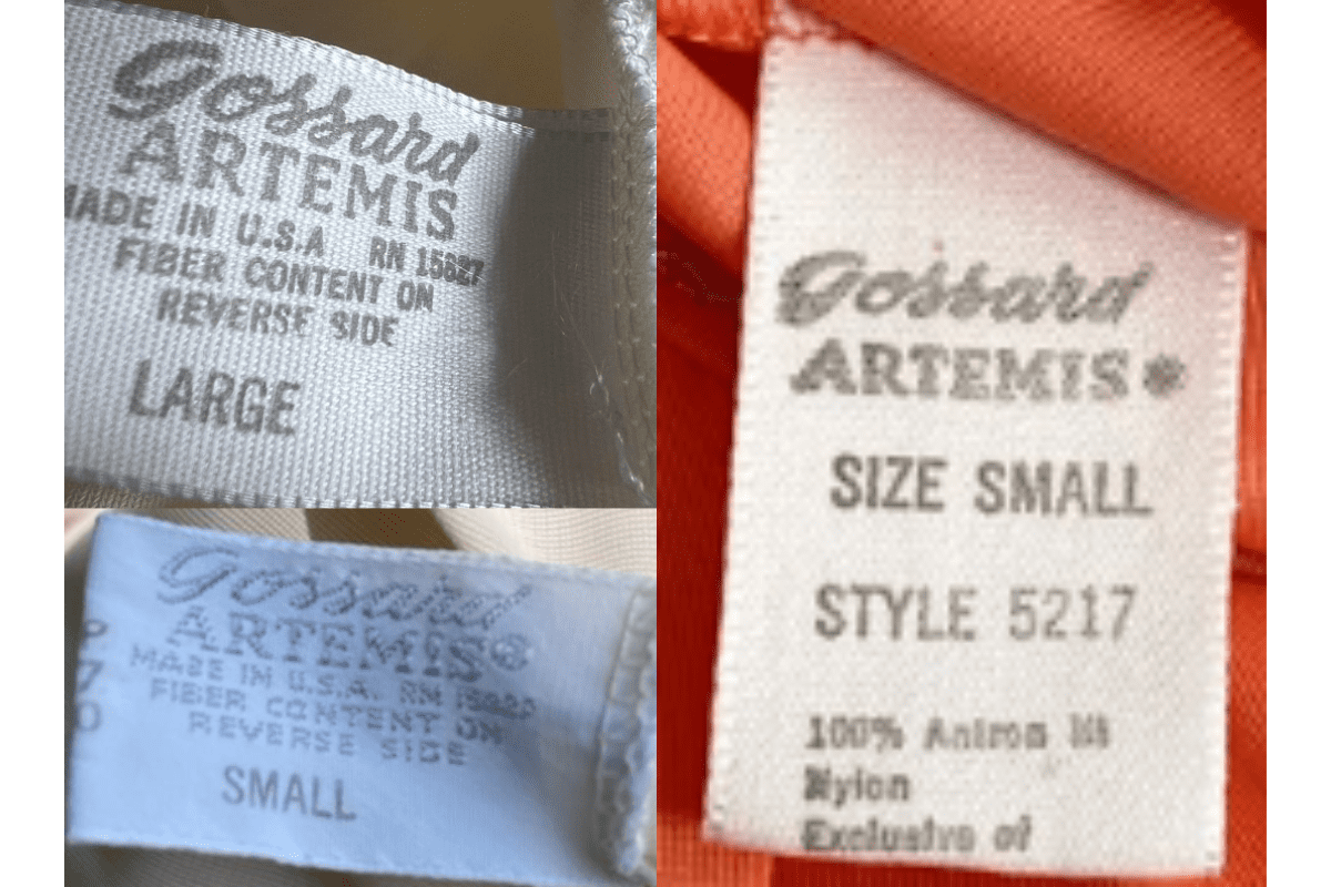 1960s Elegant Cursive Era Tags label