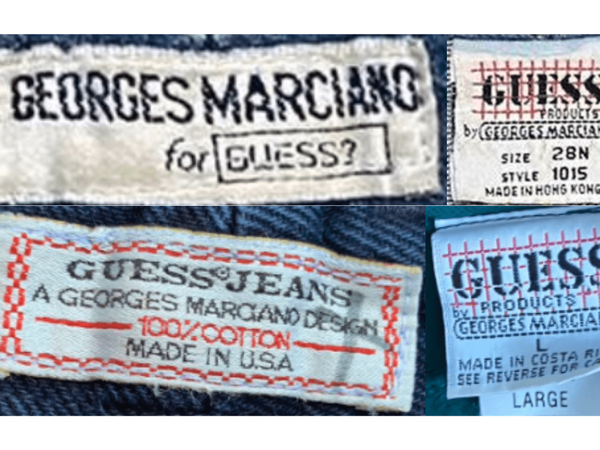 'By Georges Marciano' Tags label