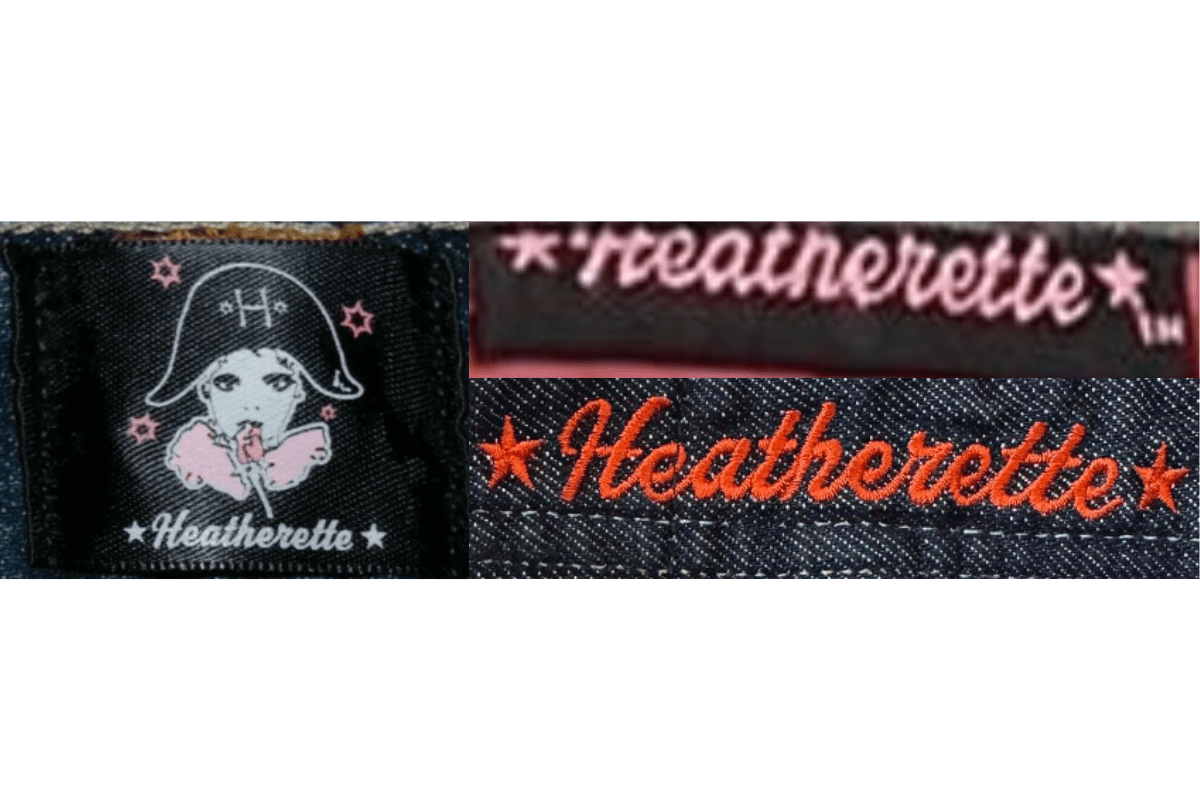 2010s vintage Heatherette tags label
