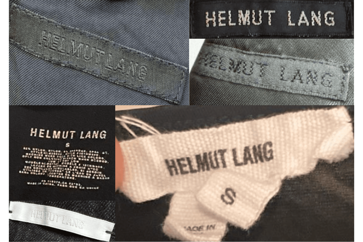 2000s vintage Helmut Lang tags label