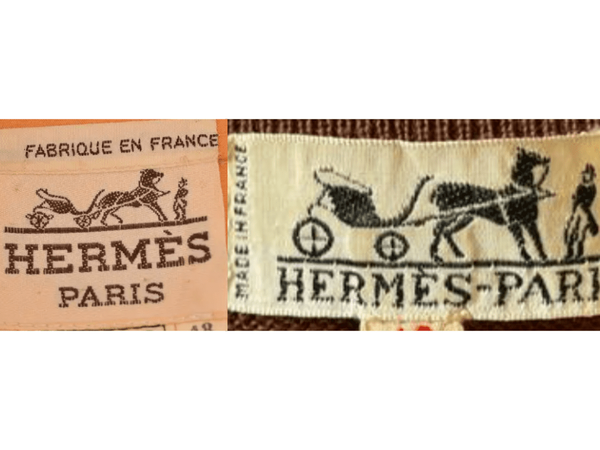 Carriage-Motif French Tags label
