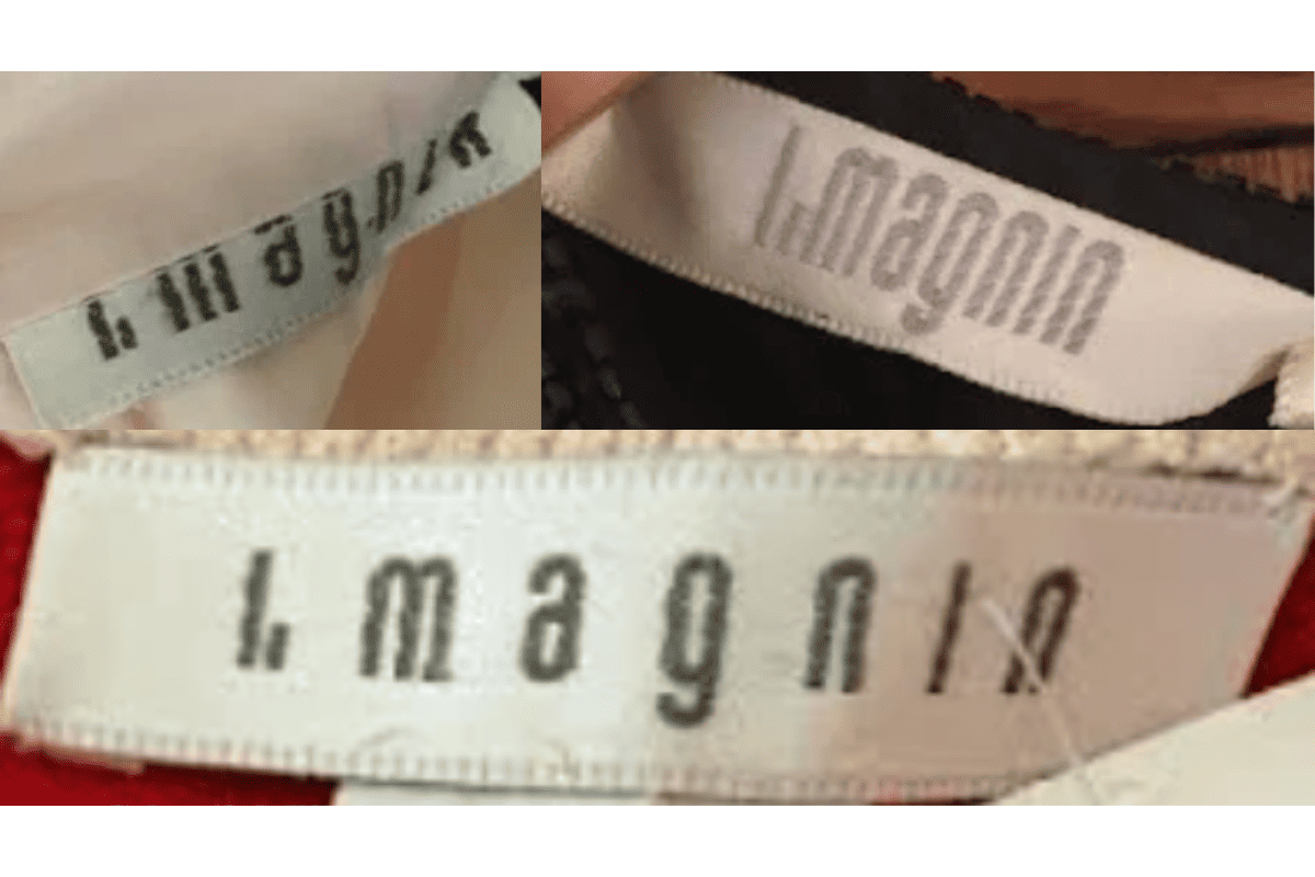 1980s vintage I. Magnin tags label