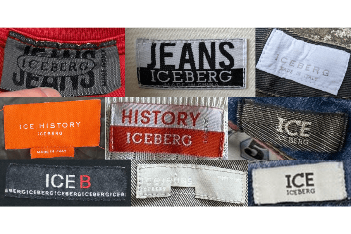 2000s vintage Iceberg tags label