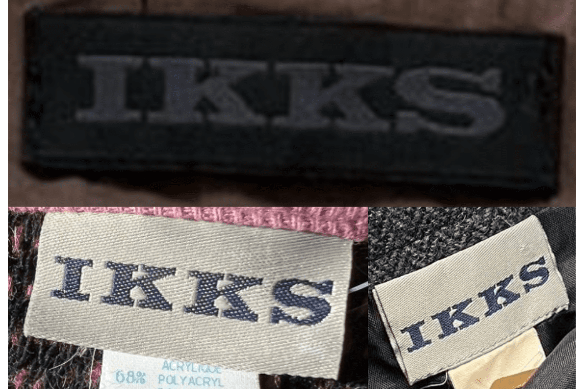 1990s vintage IKKS tags label