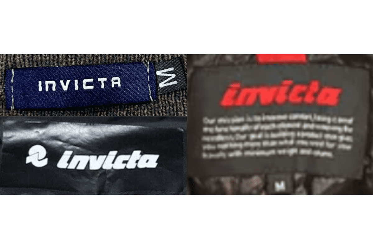 2000s vintage Invicta tags label