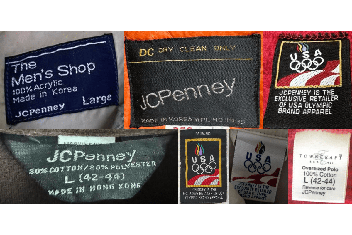 1990s vintage JCPenney tags label