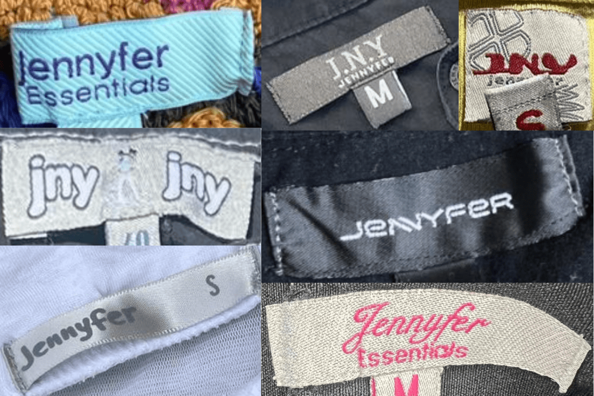 2000s vintage Jennyfer tags label