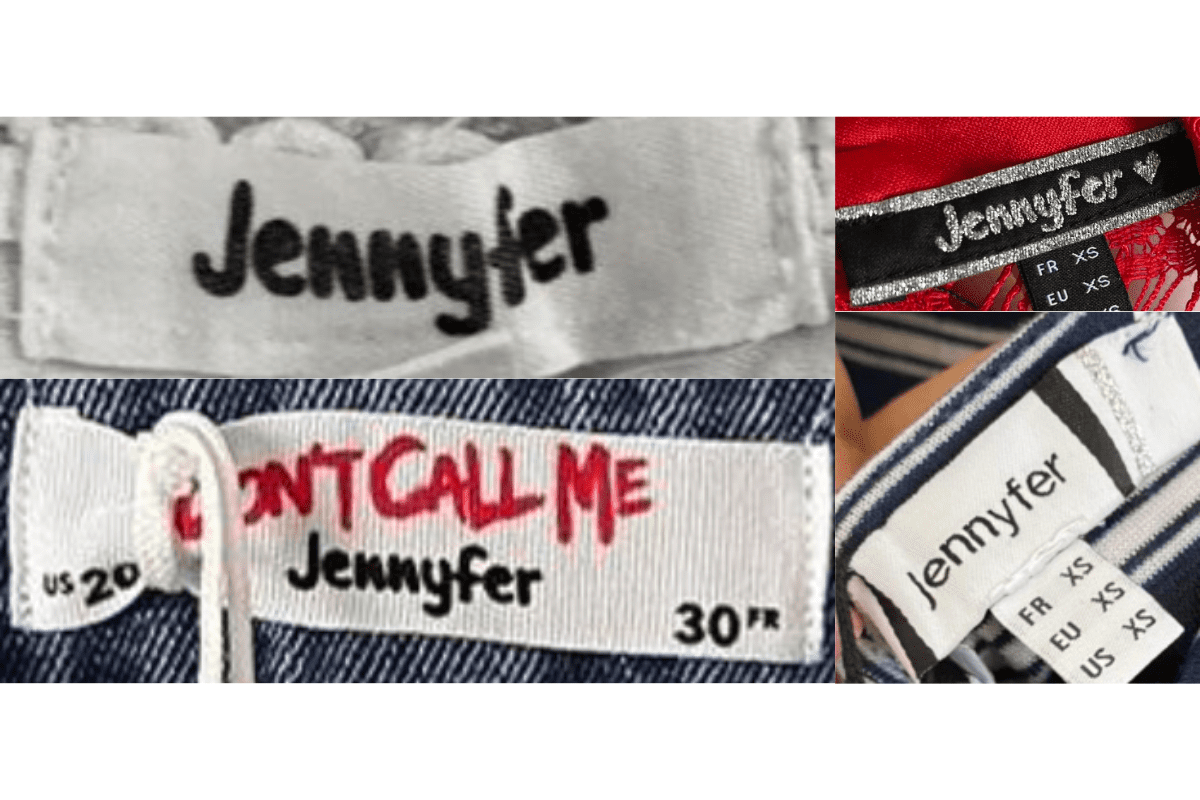 2010s vintage Jennyfer tags label