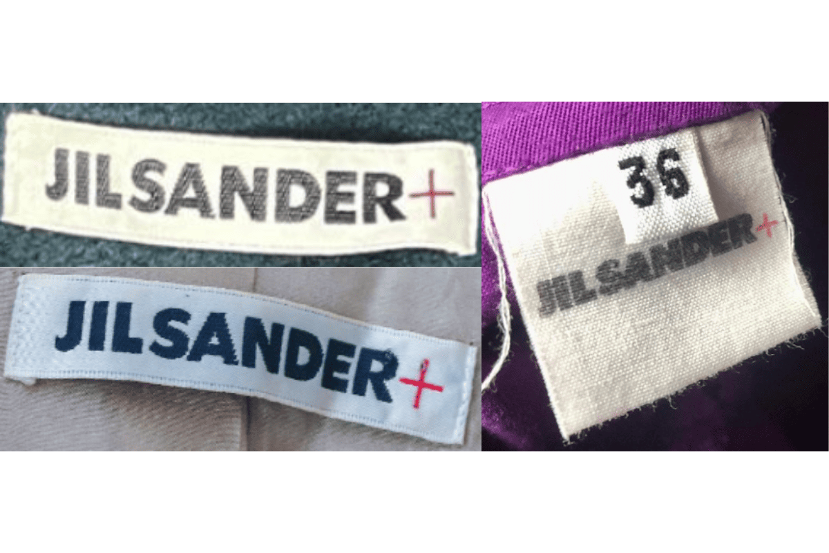1980s vintage Jil Sander tags label