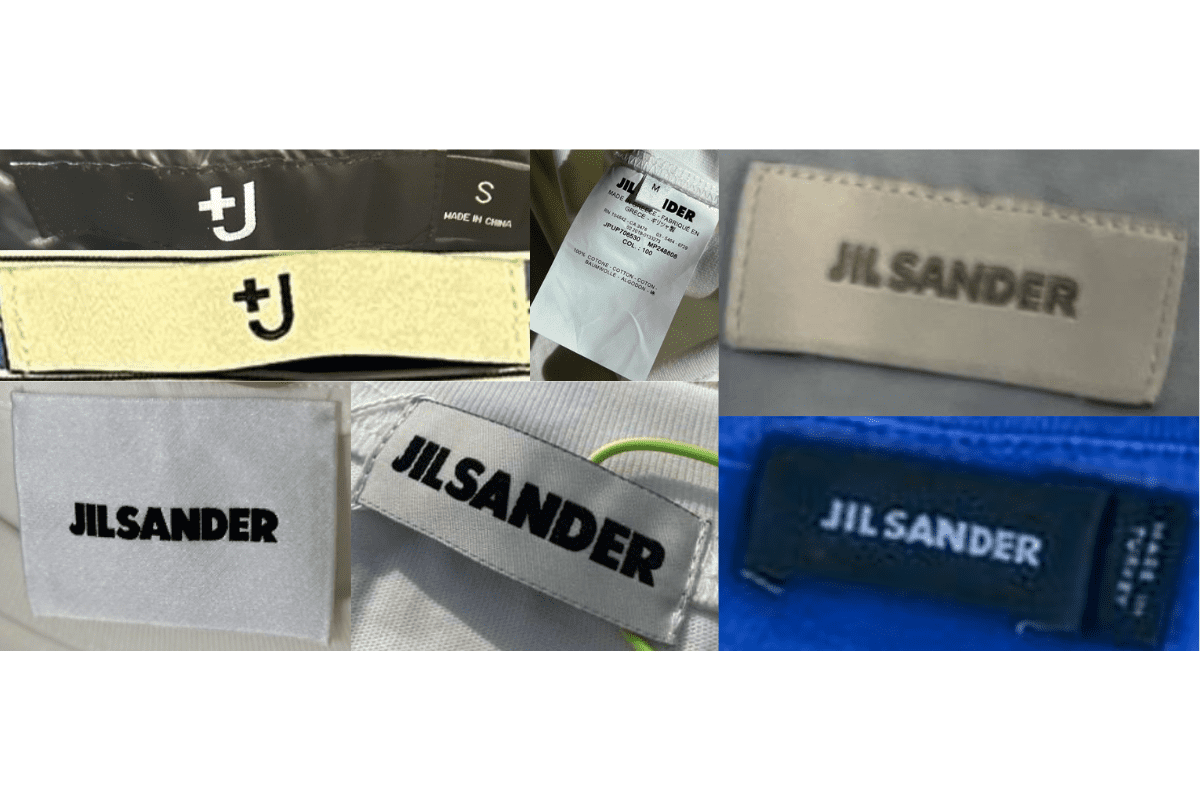 2010s vintage Jil Sander tags label