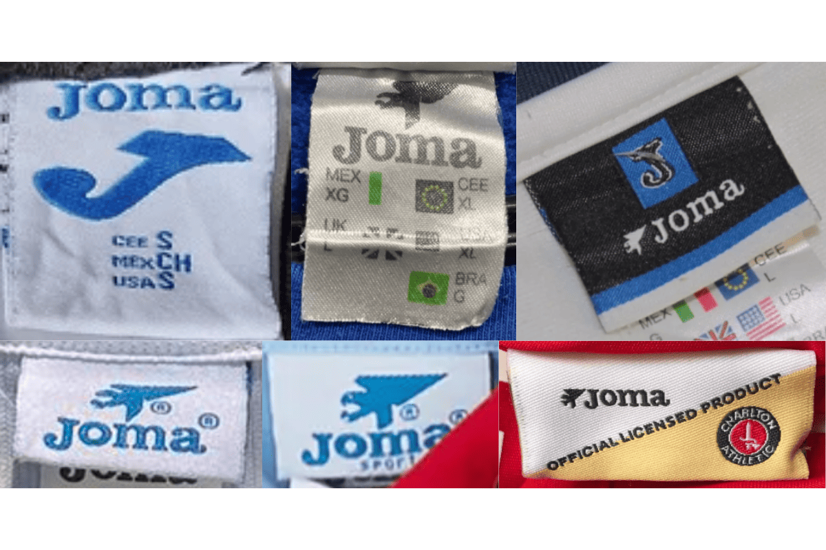 2000s vintage Joma tags label