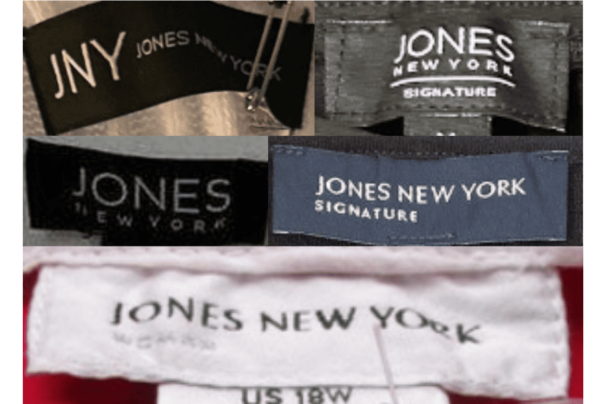 2010s vintage Jones New York tags label