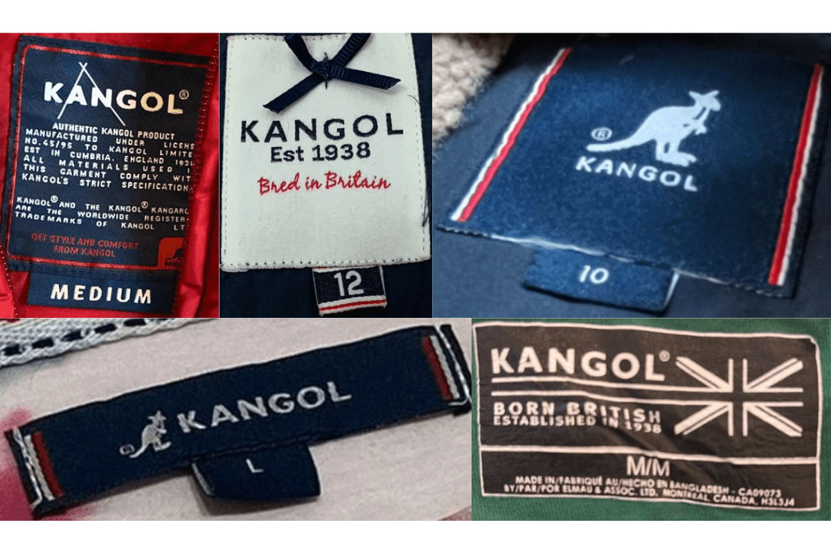 2010s vintage Kangol tags label