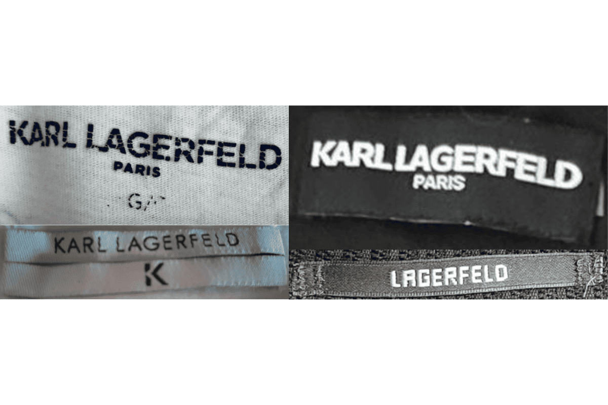 2000s vintage Karl Lagerfeld tags label