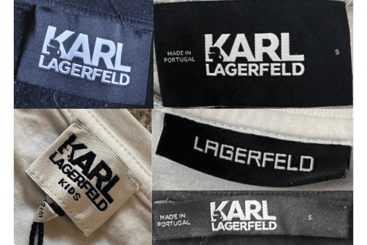 2010s vintage Karl Lagerfeld tags label