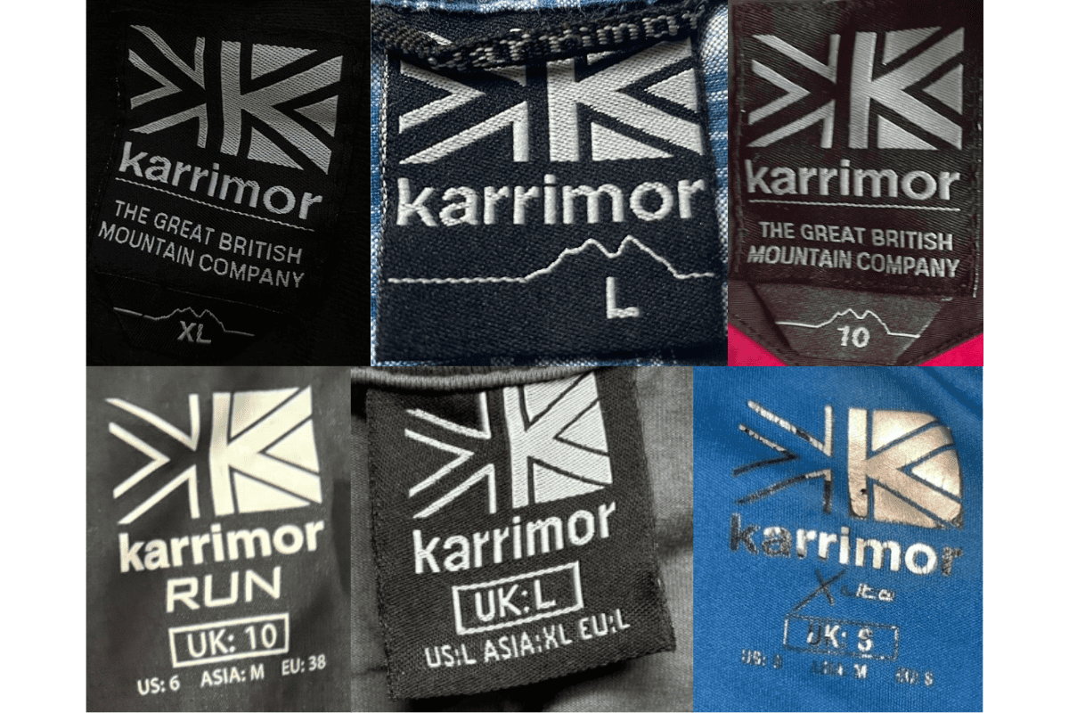 2010s vintage Karrimor tags label